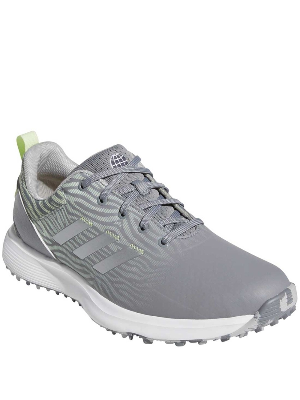 Adidas Gray Golf Shoe with Subtle Lime Accents Womens 9.5